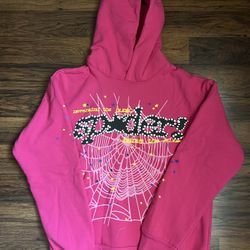 Pink Sp5der Hoodie V2