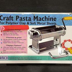 AMACO Craft Pasta Machine- Use W/ Polymer Clays/ Soft Metal Sheets - new in box Coral Springs 33071