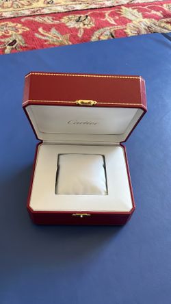 Brand New Genuine Cartier Red Watch Presentation Box w/ White Interior