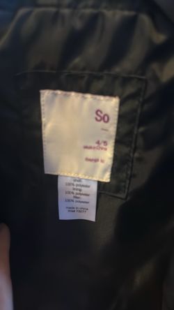 SO Brand Girls Jacket Size 4/5