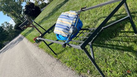 FREE scrap metal; aluminum table, & steel springs
