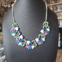Flower & Heart Necklace Set 