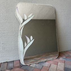 Vintage Mcm 80s David Marshall Sculpted Mirror 