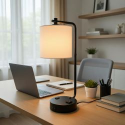 Desk Table Lamp with Power