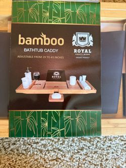 Bamboo Bathtub Caddy ,