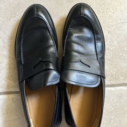 Gucci Web-Sole Penny Loafers (Black Leather)