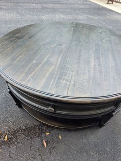 Coffee table with drawers