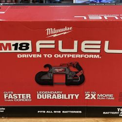 Milwaukee 2729-20 FUEL M18 18V Li-Ion Brushless Cordless Deep Cut Band Saw (Tool-Only)