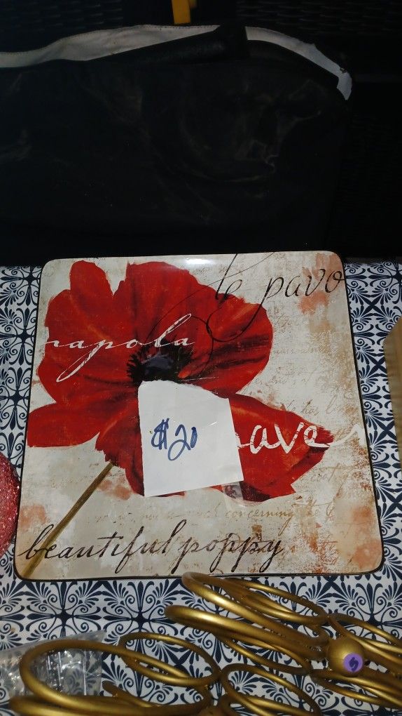 Standing Plate/ Needs Small Metal Easel