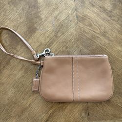 Coach Leather Wristlet 