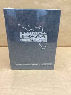 FLORIDA CONTRACTORS MANUAL 2025 edition new sealed