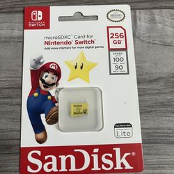 SanDisk 256GB microSDXC Memory Card for Nintendo Switch