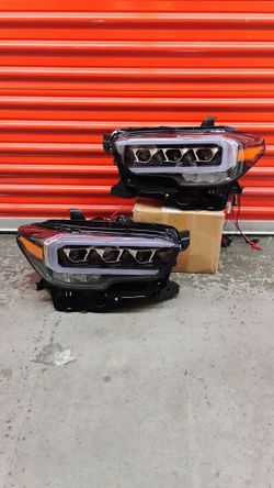 LED Projector Headlights with DRL & Sequential Turn Signals for 2016-2023 Toyota Tacoma