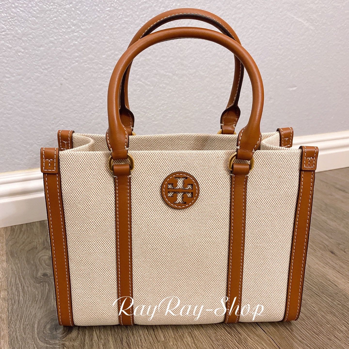 Tory Burch Blake Canvas Small Tote, Canvas / Classic Cuoio, Style