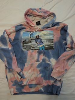 Tie-Dye Graphic Pullover Hoodie