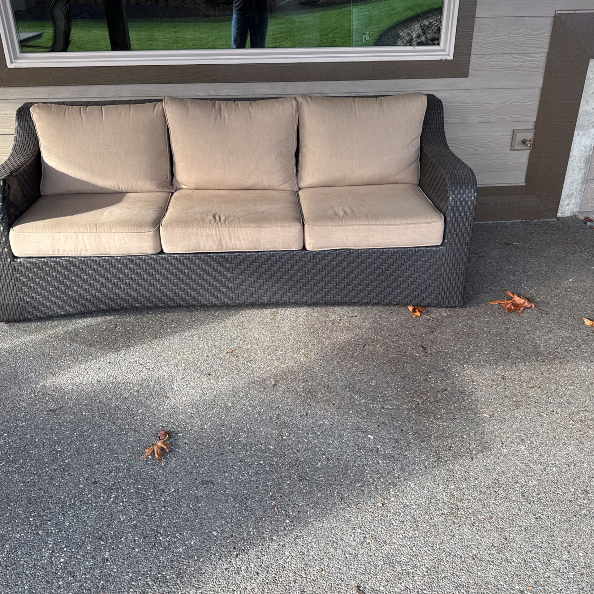 Free Outdoor Couch - Dog Friendly!