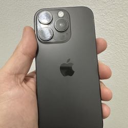 FIRM PRICE - iPhone 16 Pro 128gb Black Titanium Factory Unlocked with Case