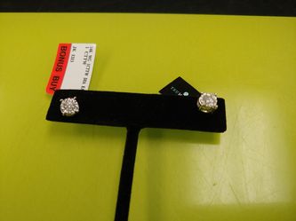 14k white gold One carat total weight diamond earings. Sold for $1600.00 from J.C. Penny's.