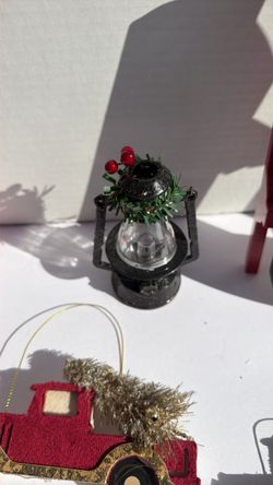 Misc Holiday Time Reindeer Antler Christmas Ornaments Sign LOT