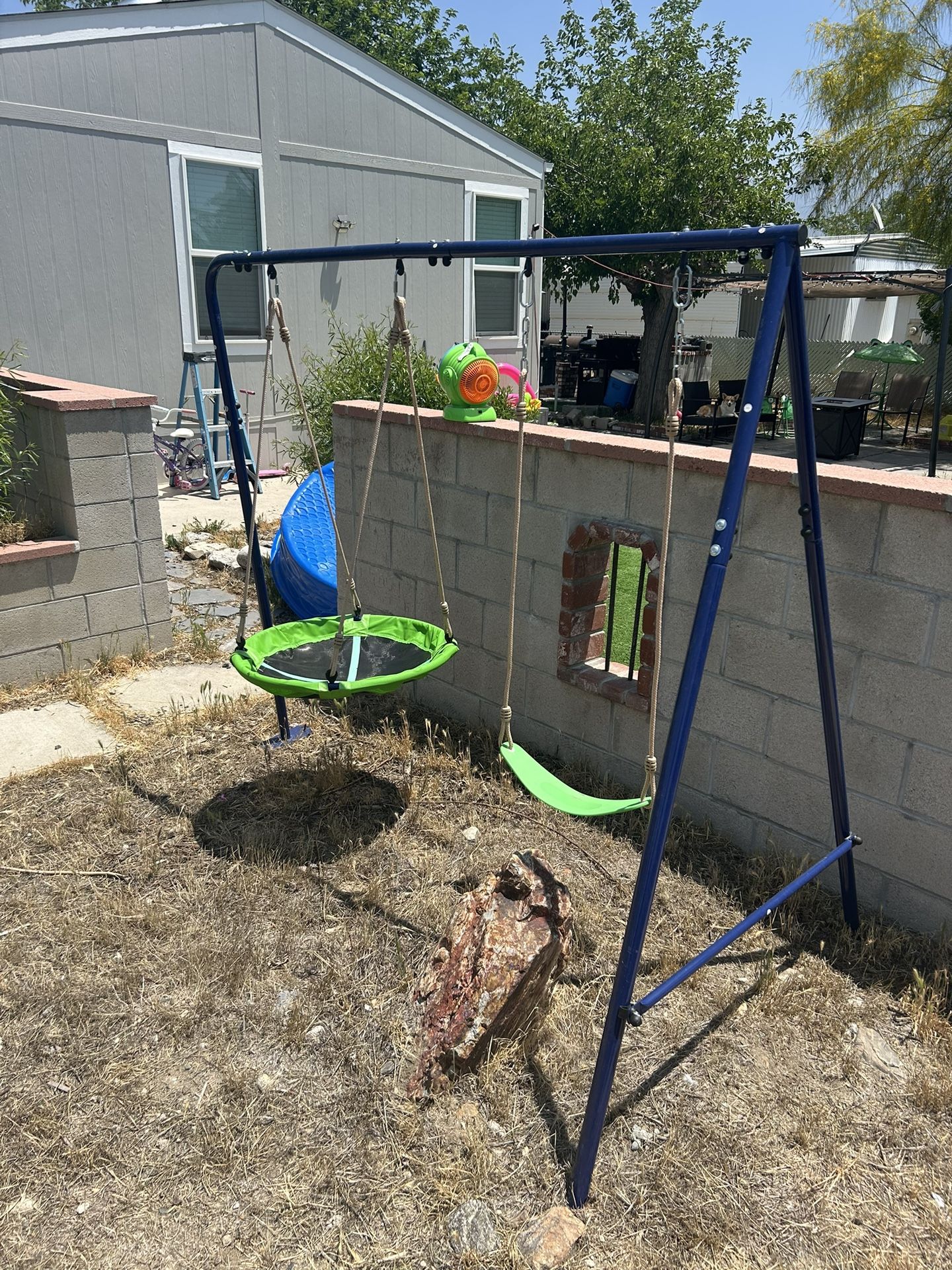 Trampoline Swing Set Attachment