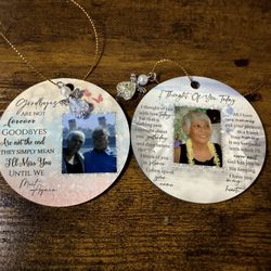 Memorial Photo Christmas Ornaments