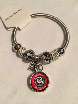 Georgia Bulldogs charm bracelet