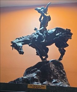 CM Russell 'The Medicine Man' Bronze Sculpture