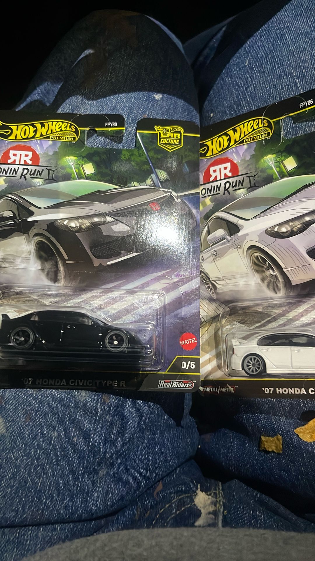 HOT WHEELS PREMIUM RONIN RUN 2 ‘07 Honda Civic Type R Chase and Regular.