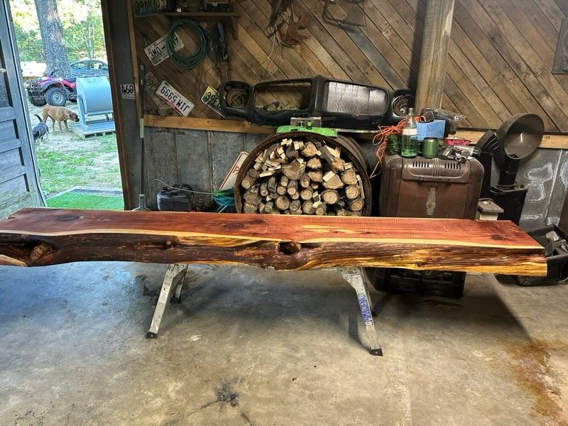 Rough Edged Cedar Mantel
