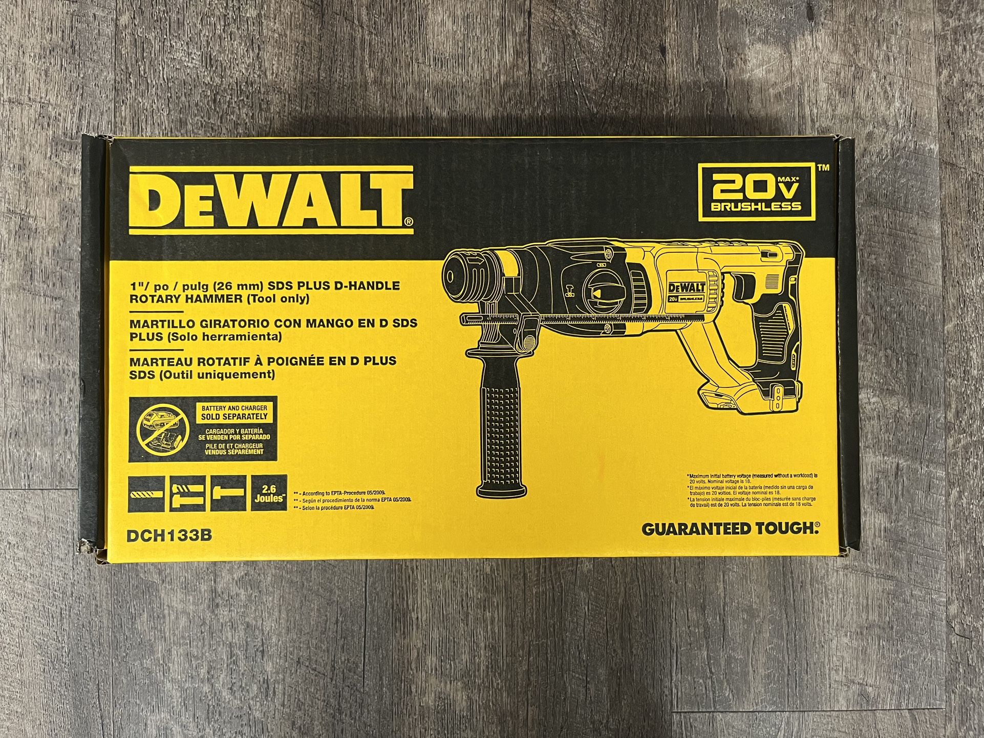 20-volt max 1-in SDS-plus Variable Speed Cordless Rotary Hammer Drill