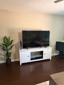 White TV Stand with Cabinet Storage bedroom sets living room sets dining room sets