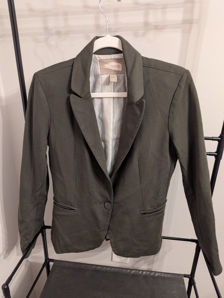 Olive Green Blazer Work