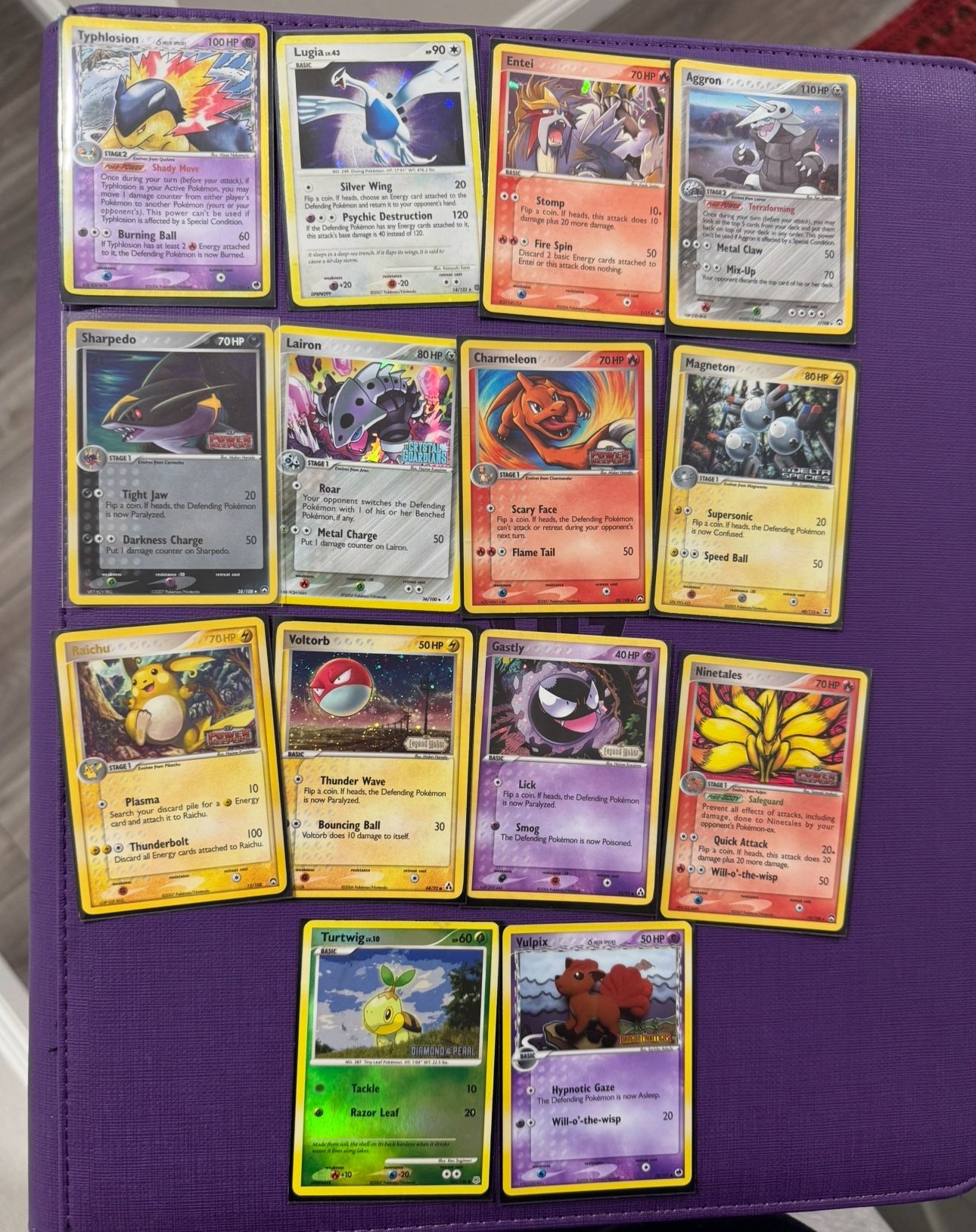 Mid era/ vintage stamped pokemon cards
