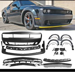 Demon Style Front Bumper Fender Flare 2015-23 Dodge Challenger Not Complete