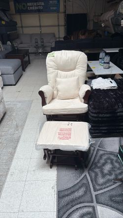 Rocking Chair With Stool