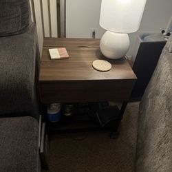 End Table With Drawer And Outlet