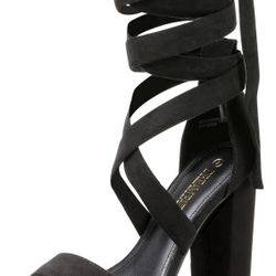 DREAM PAIRS High Chunky Block Platform Heels For Womens Strappy Gladiator Sexy Open Toe Dressy Sandal SDHS2205W Black 11