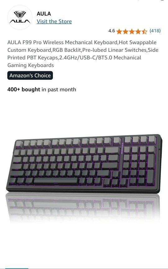 AULA F99 Pro Wireless Mechanical Keyboard