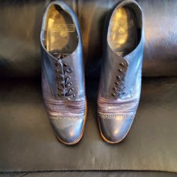 Blue Leather Lizard Stacey Adams Men's Dress Shoes
