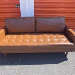 69.7'' Faux Leather Arm Sofa