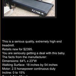 450 True Soft Treadmill 
