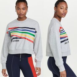 New Balance x Staud Class Crew oversized sweatshirt size XS extra small