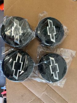 New Chevy Silverado center caps 3.25 Inch 83 MM Copas para Chevy Silverado Tahoe suburban gloss black