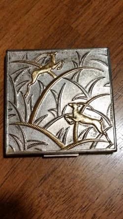 Antique makeup compact