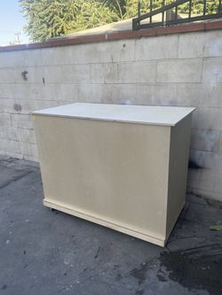 Barewood Foldable Cart With Flat Tabletop