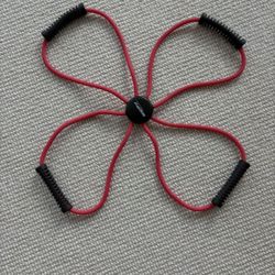 Bodyfit Sports Authority Red Rubber Training Resistance Tube Bands