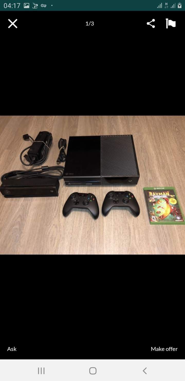 Xbox one 500Gb bundle w/kinect in good condition