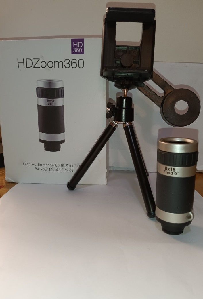 HDZoom360 High Performance 8x18 Zoom Lens For Mobile Device