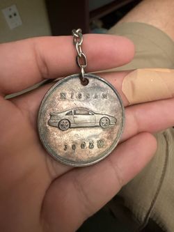 Nissan 300 ZX Vintage Pewter Keychain