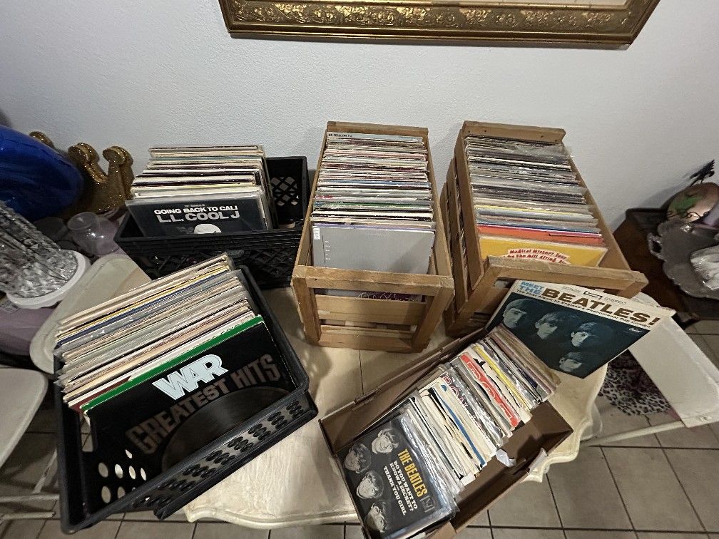 Vintage Vinyl Record Bulk Lot Rock HipHop Rap Funk Soul Pop RnB